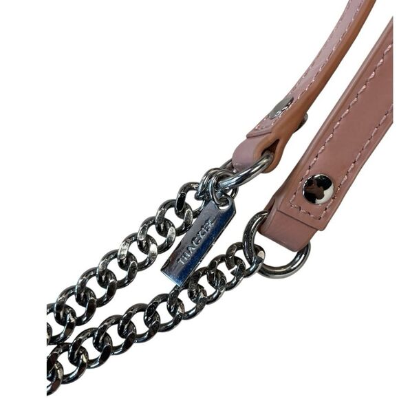 Thacker | Gold leather convertible shoulder crossbody bag - Picture 4 of 7